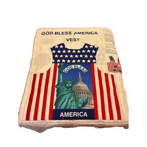 Spring Industries God Bless America Vest Cut and Sew Panel Adult Size